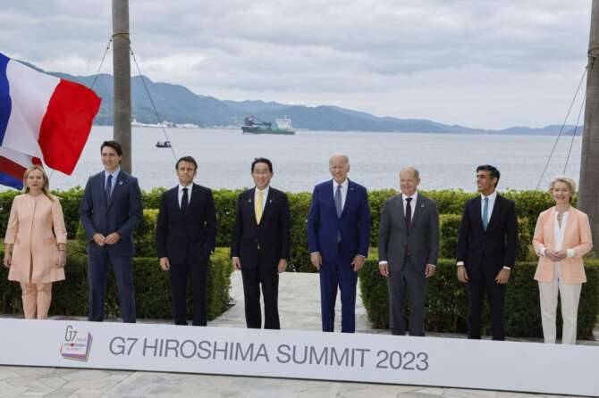 G7 di Hiroshima, in Giappone l’unica diplomazia sono le armi: ok agli F-16 a Kiev e a nuove sanzioni contro Mosca