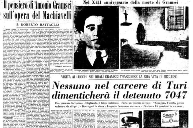 Carcere di Turi, dove Antonio Gramsci trascorse la sua vita da recluso