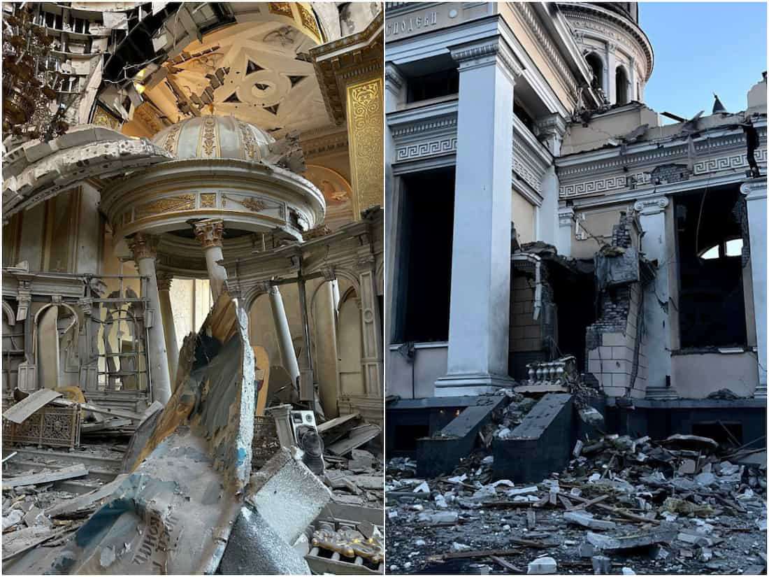 Guerra in Ucraina, la vendetta di Putin su Odessa: colpita la cattedrale ortodossa (benedetta dal patriarca Kirill)