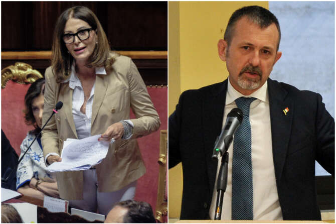 La sinistra attacca Santanché e Delmastro, la destra Conte e Speranza: è rissa