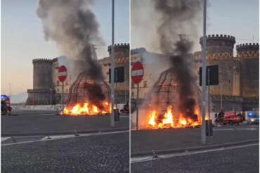 In fiamme la Venere degli stracci a Napoli, l’opera d’arte di Pistoletto distrutta da un rogo: ipotesi incendio doloso