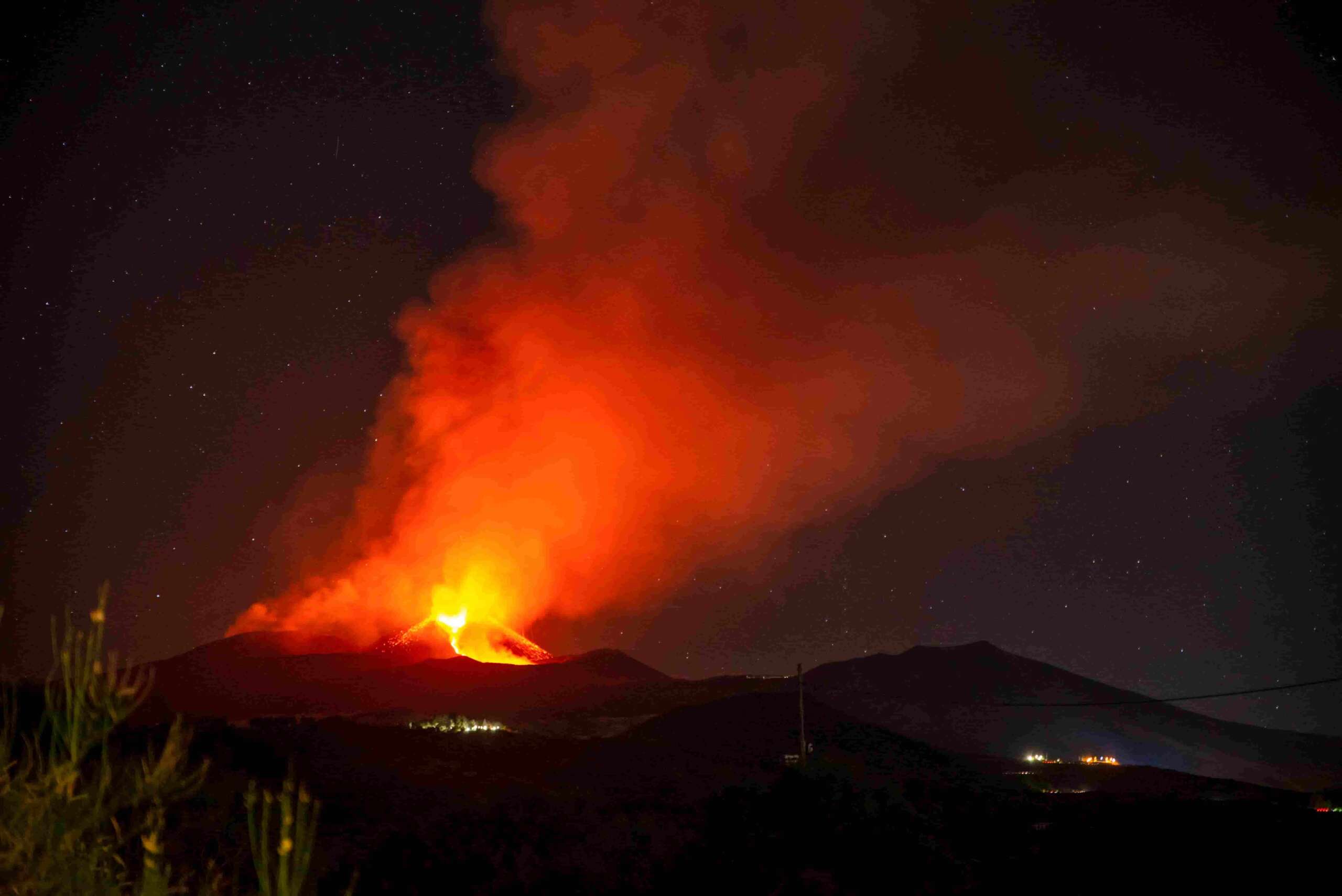 Eruzione dell'Etna a Catania