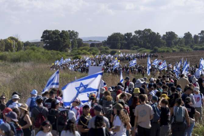 La marcia a Tel Aviv