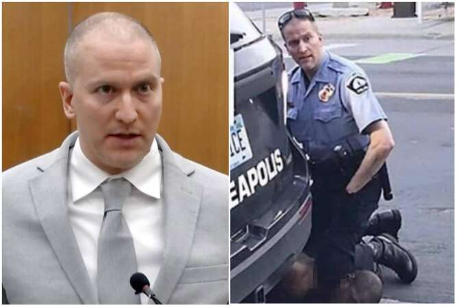 FILE – In this image taken from video, former Minneapolis police officer Derek Chauvin addresses the court at the Hennepin County Courthouse, June 25, 2021, in Minneapolis. Chauvin was convicted in the killing of George Floyd. Chauvin is making another attempt to overturn his federal civil rights conviction in the 2020 murder of Floyd, saying new evidence shows that he didn’t cause Floyd’s death. In a motion filed in federal court Monday, Nov. 13, 2023, Chauvin said he would never have pleaded guilty to the federal charge in 2021 if he had known about the theories of a Kansas forensic pathologist with whom he began corresponding in February this year. (Court TV via AP, Pool, File) e screenshot