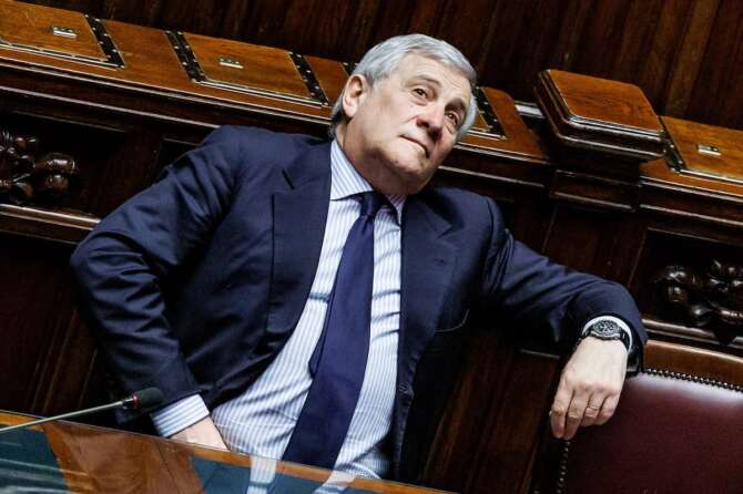 Foto Roberto Monaldo / LaPresse 29-12-2023 Roma Politica Camera dei deputati – Voto finale sulla legge di Bilancio Nella foto Antonio Tajani 29-12-2023 Rome (Italy) Politics Chamber of deputies – Budget law In the pic Antonio Tajani