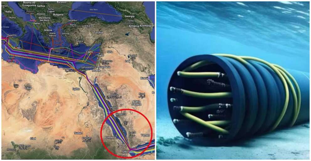 Cavi sottomarini per internet nel Mar Rosso