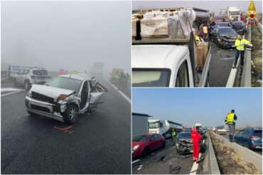 A1, maxi tamponamento a catena e autostrada chiusa tra Piacenza e Parma, decine di mezzi coinvolti e feriti