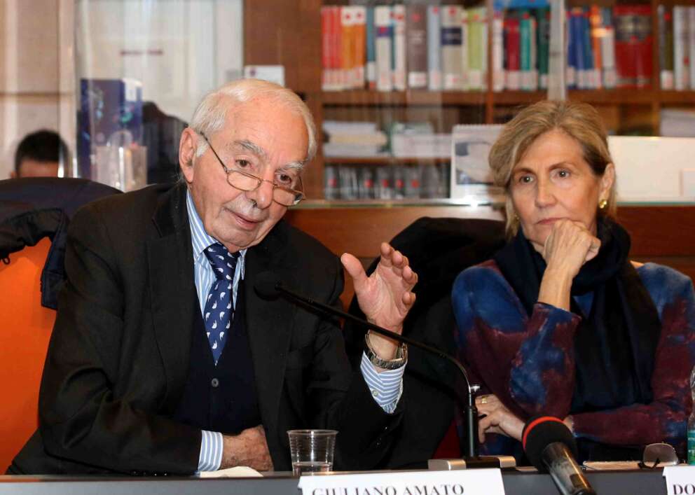 Giuliano Amato e Donatella Stasio