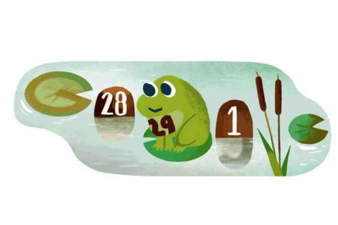 Il doodle di Google per il 29 febbraio, anno bisestile 2024