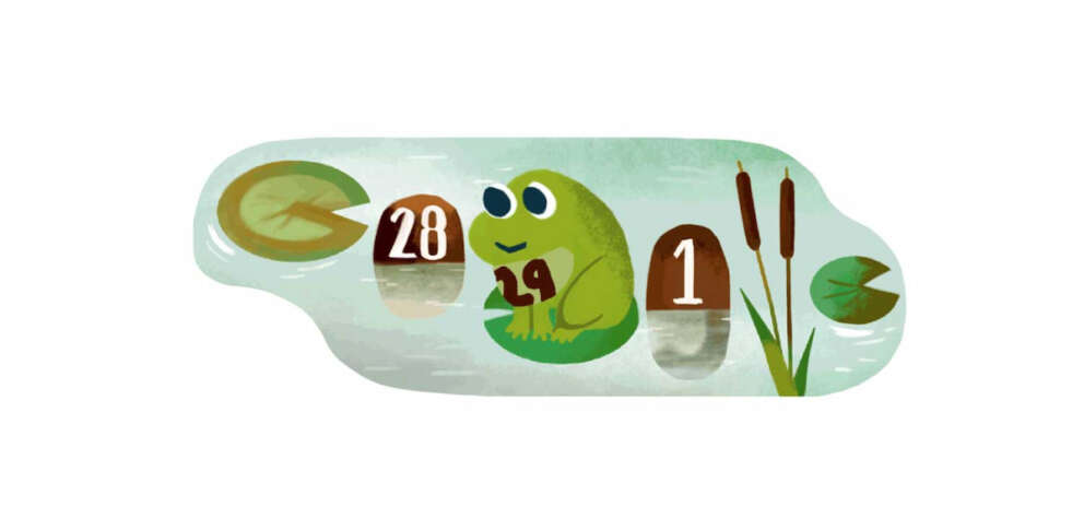 Il doodle di Google per il 29 febbraio, anno bisestile 2024