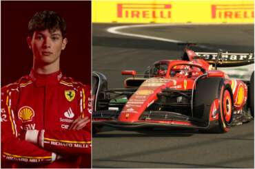 Oliver Bearman e la Ferrari impegnata in Arabia Saudita