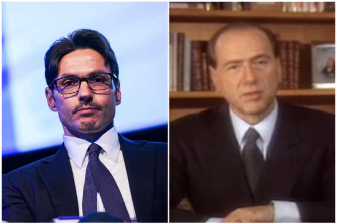 COLLAGE DA LAPRESSE + YOUTUBE (dal discorso della discesa in campo di Silvio Berlusconi del 1994)