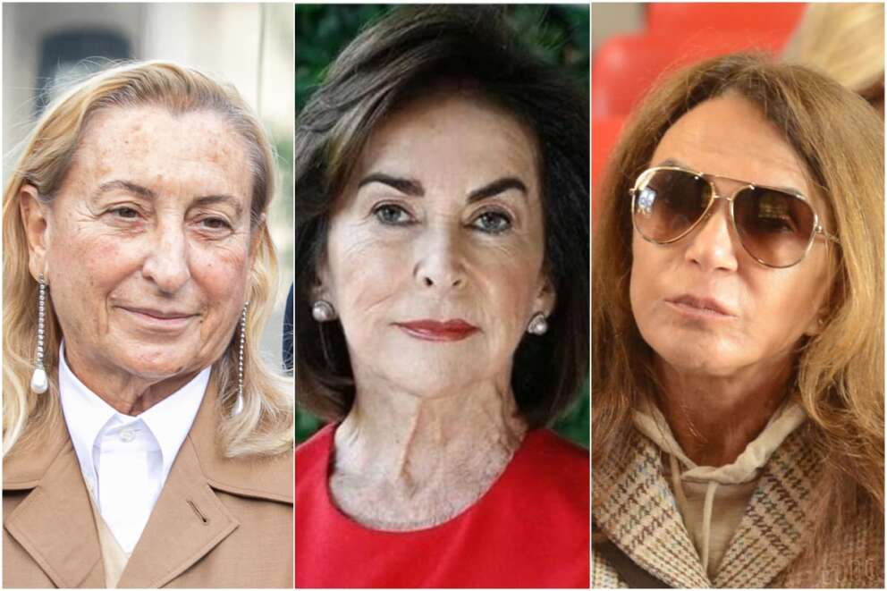 Miuccia Prada, Massimiliana Landini Aleotti e Nicoletta Zampillo
