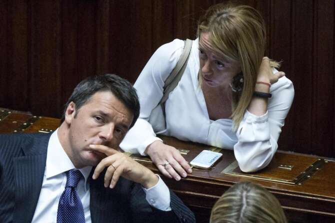 Matteo Renzi e Giorgia Meloni