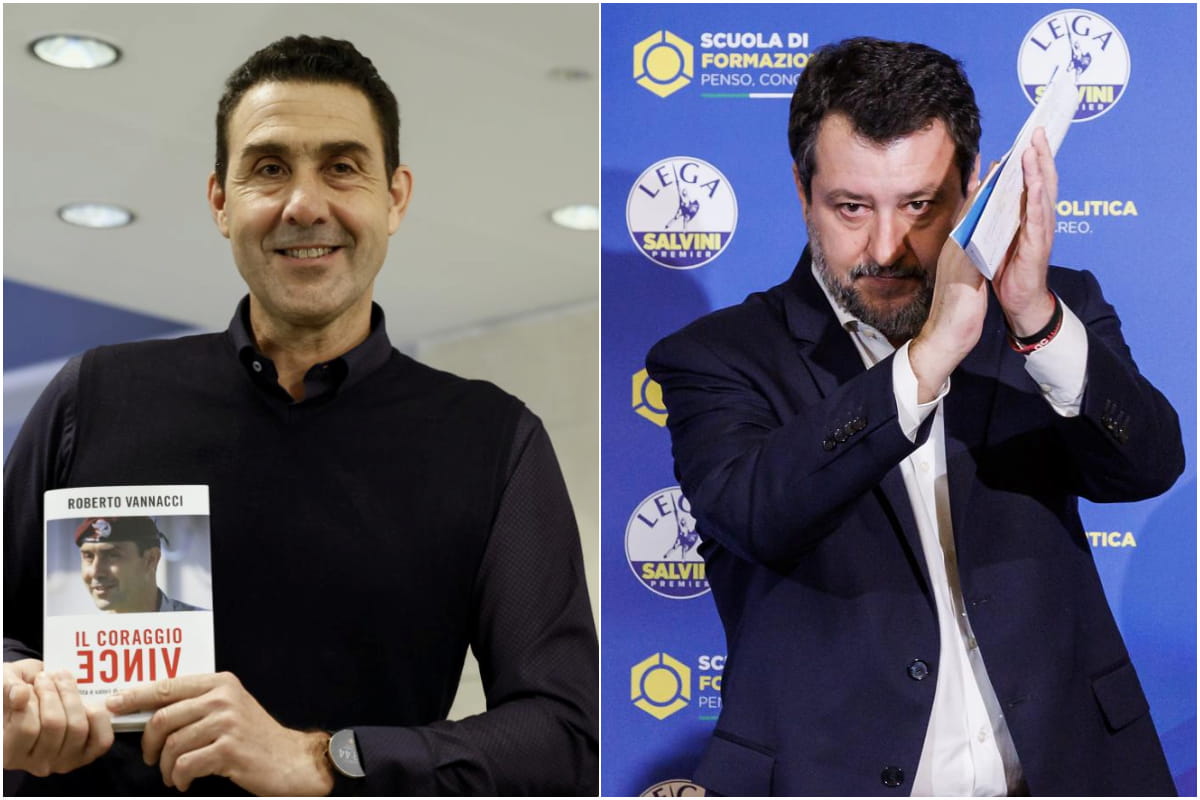 Roberto Vannacci e Matteo Salvini