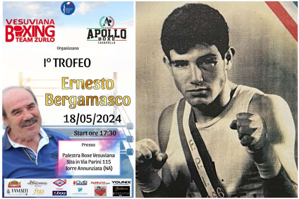 Fuori i secondi per Ernesto Bergamasco: il primo trofeo per ricordare il pugile leggenda della Boxe Vesuviana