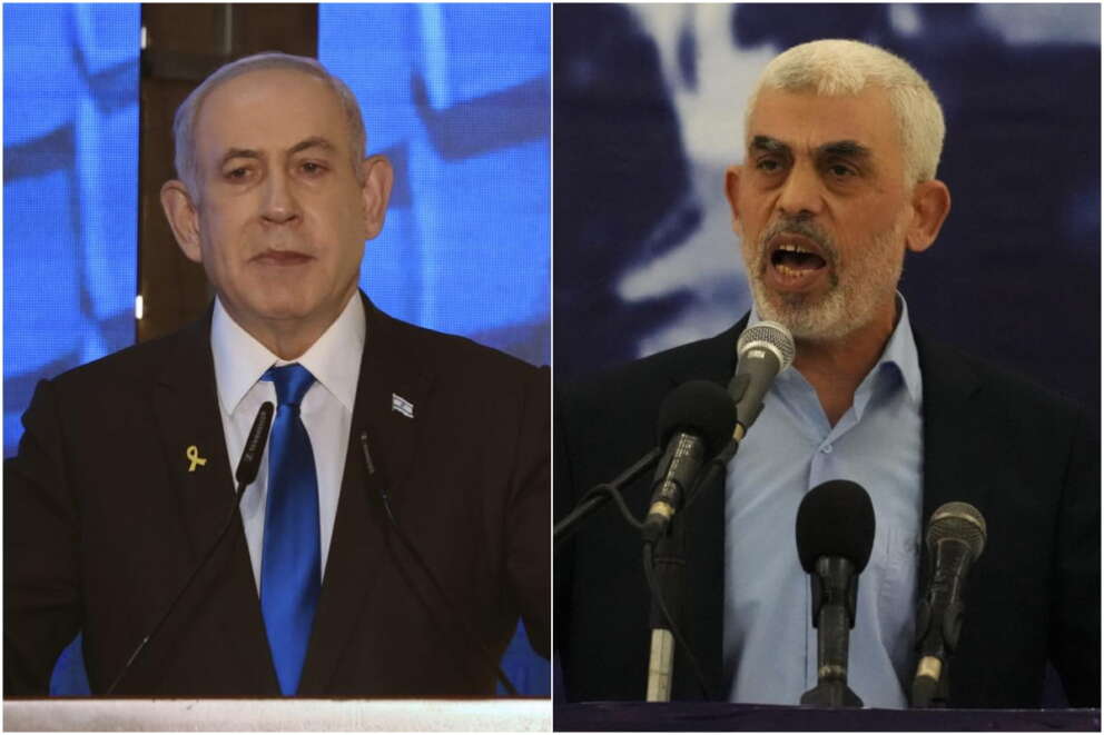 Benjamin Netanyahu e Yahya Sinwar