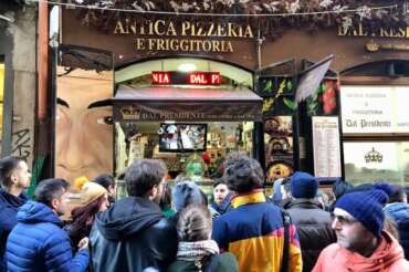 La pizzeria “Dal Presidente” (Foto Facebook)