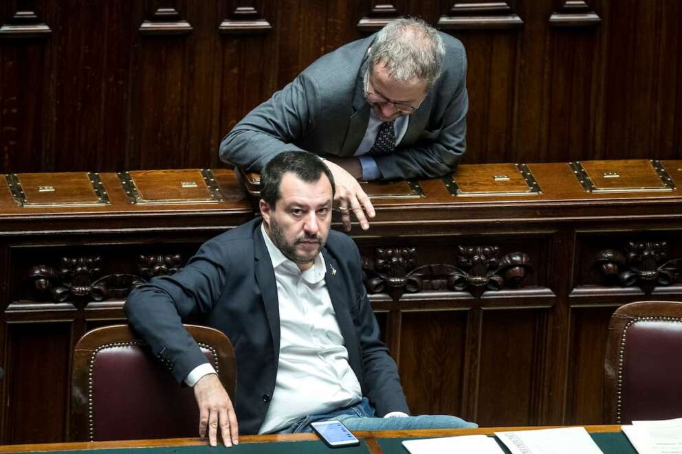 Claudio Borghi e Matteo Salvini