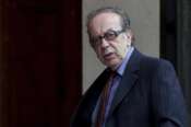 FILE – Albanian novelist Ismail Kadare arrives at the Elysee Palace to receive the France’s Legion d’Honneur medal by French President Francois Hollande, in Paris, on May 30, 2016. Kadare was awarded the Grand Officer of the Legion of Honor title by French President Emmanuel Macron on Monday Oct. 16, 2023. (AP Photo/Thibault Camus, File) Associated Press/LaPresse Only Italy And Spain