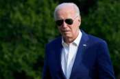 President Joe Biden walks across the South Lawn of the White House in Washington, Sunday, July 7, 2024, after returning from a trip to Pennsylvania. (AP Photo/Susan Walsh) Associated Press / LaPresse Only italy and spain