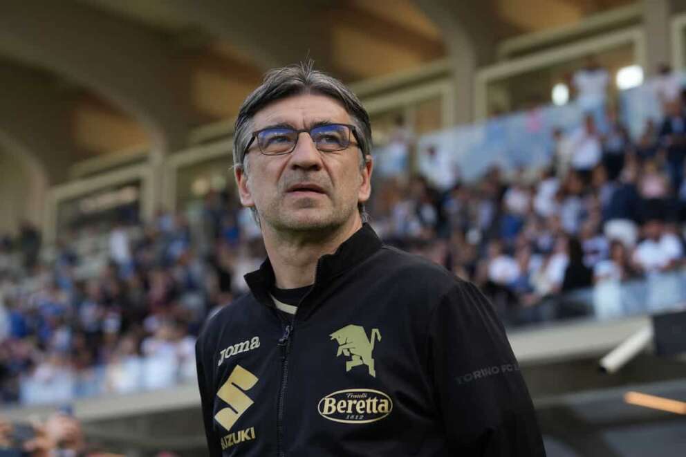 Torino’s Ivan Juric during the Serie A soccer match between Atalanta and Torino at the Gewiss Stadium , north Italy – Sunday 26 May , 2024. Sport – Soccer . (Photo by Spada/LaPresse)