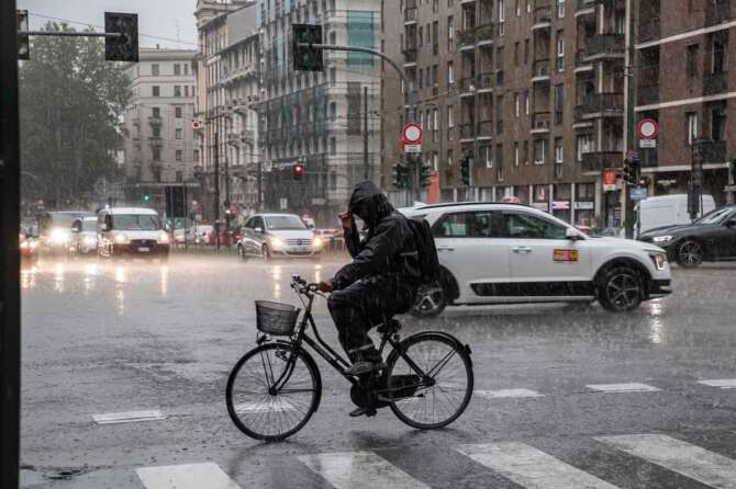 Maltempo nubifragio in via Melchiorre Gioia Milano – Italia – Cronaca Giovedì, 05 Settembre, 2024 (Foto di Marco Ottico/Lapresse) Bad weather, downpour in via Melchiorre Gioia Milan, Italy – News Thursday, 05 September, 2024 (Photo by Marco Ottico/Lapresse)