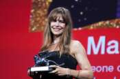 Maura Delpero receive the Silver Lion Garand Jury Prize at the 81st Venice International Film Festival on September 07, 2024 in Venice, Italy.(Photo by Gian Mattia D’Alberto/LaPresse)