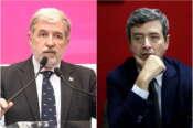 Marco Bucci e Andrea Orlando (Collage Lapresse)