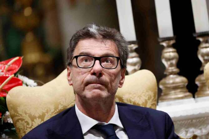 Il Ministro dell’Economia Giancarlo Giorgetti  (foto di Cecilia Fabiano/LaPresse)