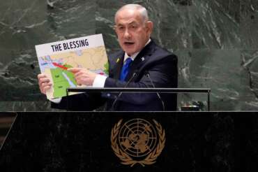 Israel Prime Minister Benjamin Netanyahu addresses the 79th session of the United Nations General Assembly, Friday, Sept. 27, 2024. (AP Photo/Richard Drew) 

Associated Press / LaPresse
Only italy and Spain