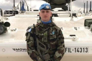 Il soldato irlandese del contingente Onu Sean Rooney