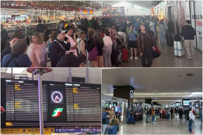 Roma Termini e Tiburtina KO, treni cancellati e in ritardo per una guasto alla linea: e Salvini pensa ai nonni…