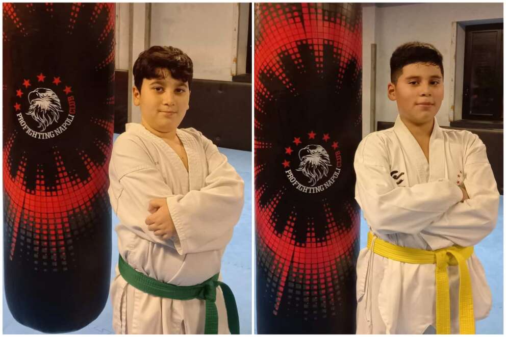 Campionati Interregionali di taekwondo a Giugliano, la sfida dei giovanissimi Amormino ed Escobar