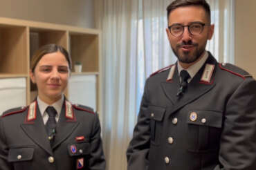 Screen dal video inviato dall’ufficio stampa dei carabinieri