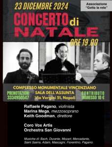 Concerto di Natale a Napoli: il Coro Vox Artis e l'Orchestra San Giovanni, diretti dal Maestro Keith Goodman, si esibiranno nel Complesso monumentale Vincenziano